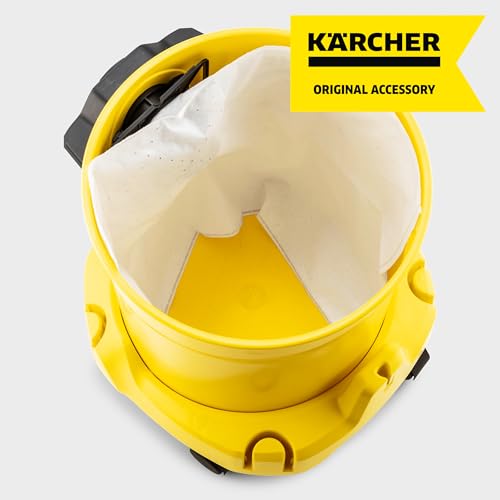 Karcher Filter Fleece Bags 4 Pack, Compatible with Karcher Wet Dry Vacuum Cleaner Models WD 1 Compact, WD 2 and WD 3 - style: WD 1 Compact, WD 2, WD 3 Fleece Bags