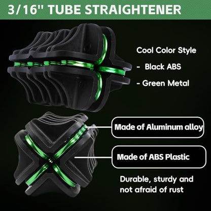 Handheld Tubing Straightener, 3/16 Inch O.D. Tube Straightening Tool for Brake Line Fuel Line Copper/Aluminum/Steel Coils - size: 3/16 Inch