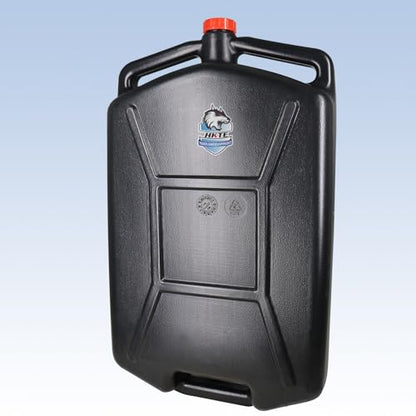 HKTE 2.6Gallon（10L） Oil Drain Pan, Heavy Duty Leak-Proof Low Profile HDPE Container with Wide Mouth Funnel & Reinforced Handles for Cars, SUVs & Trucks - color: 2.6 Gallon