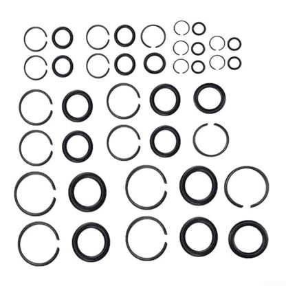 5 Sets Pneumatic Wrench Socket Retainer Rings with O-Rings for 3/8" 1/2" 3/4" 1" Air for Impact Wrenches, Metal Replacement Parts(1/2) - color: 1/2