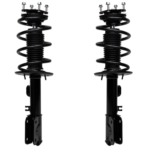 Detroit Axle - Front Struts w/Coil Springs Rear Shock Absorbers Replacement for 2011-2013 Ford Explorer AWD 3.5L - size: 4AQ47063/ strut shock kit