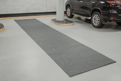 Heavy Duty Multi-Use Garage Mats – Set of 2 Extra Large Rolls (49.2” x 234” Each), Durable Non-Slip Floor Protection for Garage, Gym, Workshop & Industrial Use - size: 19' x 4' (Each)