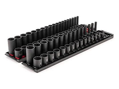 TEKTON 3/8 Inch Drive Impact Socket Set, 68-Piece | SID91219 - size: 68-Piece (1/4-1 in.)