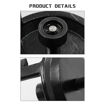 Crank Pulley Puller and Installer Set 25264 Harmonic Balancer Puller LS Crank Pulley Puller Installer Kit Compatible for GM Chrysler Dodge Jeep, black