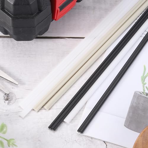 MECCANIXITY 20pcs Plastic Welding Rods, 8 Inch PP Welding Strips 5/16" for Plastic Welder Soldering Tool Kit, Car Bumpers, Kayak Repair, White