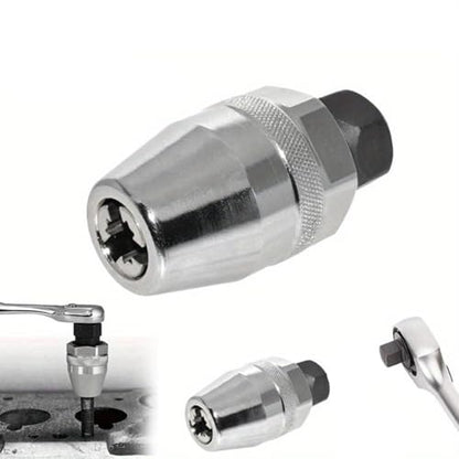 6-13mm Broken Bolt Extractor Set - Metal Damaged Stud Remover Tool for Impact Wrench and Ratchet, Non-Electric Manual Operation