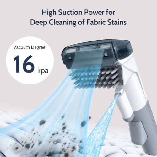 Portable Carpet Cleaner Machine,16Kpa Power Suction with Tools for Pets | Mini Fabric Spot Wet Vacuum for Rugs,Couch and Sofa,Car and Seat Furniture, Handheld Small Water Deep Extractor Washer
