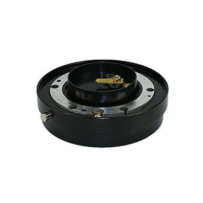 Universal 6 Hole Slim Steering Wheel Quick Release Hub Adapter Snap Off Boss kit for Race/Rally/Motorsport (Black)