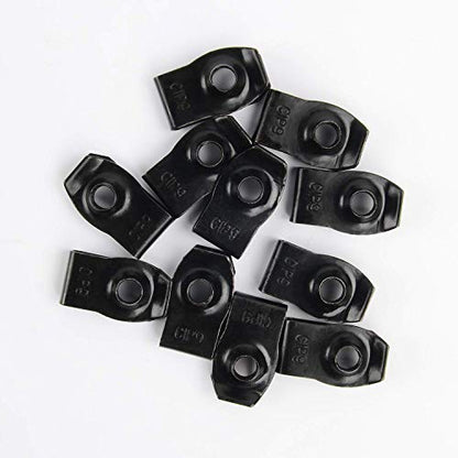 GOOACC GRC-70 35PCS Engine Under Cover Splash Shield Guard Body Bolts Bumper Fender Liner Push Retainer Fastener Rivet Clips , black - color: 35PCS Extruded U-nuts