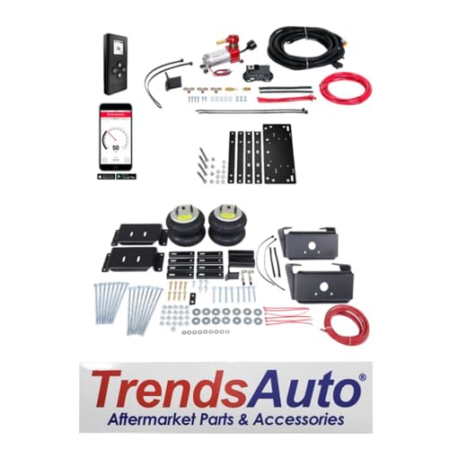 TrendsAuto Firestone Airide Ride-Rite Rear Air Springs Kit & Air Command Standard Compressor with Single Wireless App and Remote fits 2010-2026 Ram 4500 5500 Cab-Chassis | TrendsAuto Decal - size: Single Path