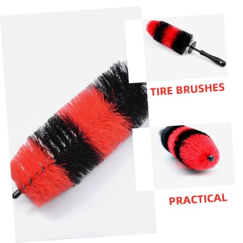 Wheel Brush for Car Cleaning Ergonomic Tire Hub with Dense Bristles Multi Purpose Use for Rims and More Durable Material for Car Detailing