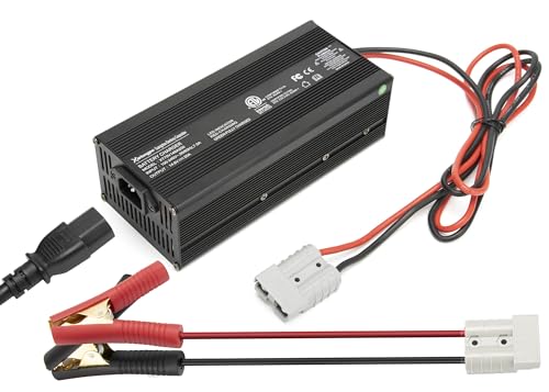 12V 20A LiFePO4 Battery Charger 14.6V LiFePO4 Charger and Maintainer for 4S 12V (12.8V) Deep Cycle Lipo Lithium Iron Phosphate Rechargeable Batteries of RV Car Boat - size: 12v 20a