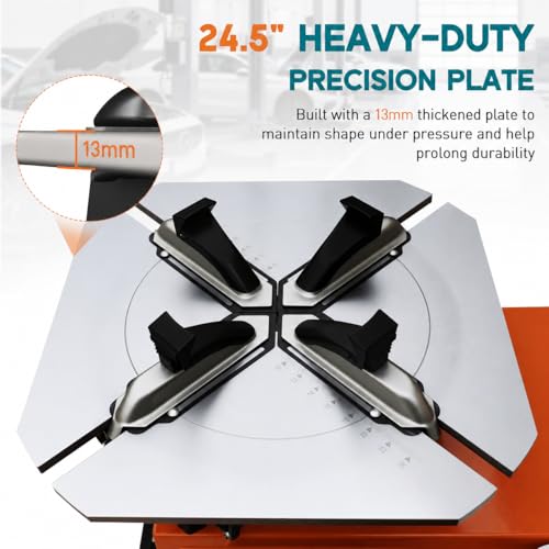 Albott 2HP Tire Changer Machine, 110V Heavy-Duty Wheel Changer for 10"–24" Rims, Outside Clamp 10"–20" Inside Clamp 12"–24", Tire Mounting and Demounting Tool for Home Garage & Auto Shop - size: 10"–24" Single Head
