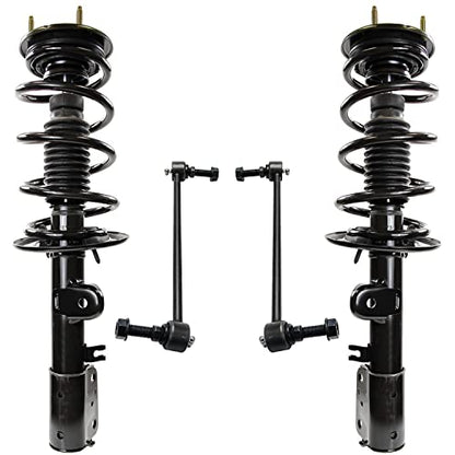 Detroit Axle - 4pc Front Struts Sway Bars for 2013-2019 Ford Explorer, Struts & Coil Spring Sway Bar End Links 2014 2015 2016 2017 2018 Replacement Suspension Kit Ready Struts Shocks Assembly - size: 4QS47462/ sway kit