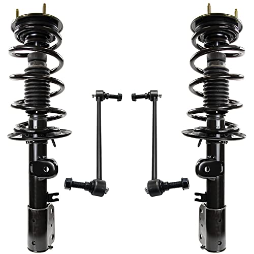 Detroit Axle - 4pc Front Struts Sway Bars for 2013-2019 Ford Explorer, Struts & Coil Spring Sway Bar End Links 2014 2015 2016 2017 2018 Replacement Suspension Kit Ready Struts Shocks Assembly - size: 4QS47462/ sway kit