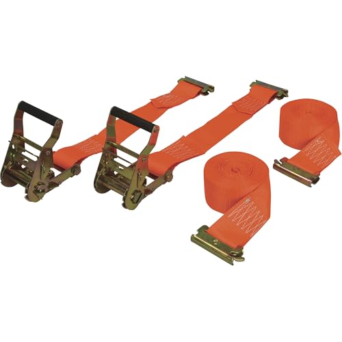 CargoSmart Ratchet Straps - 2-Pack, 2in. x 16ft. for E-Track and X-Track, 3,000-Lb. Capacity - style: 2"x16" 3000 lb