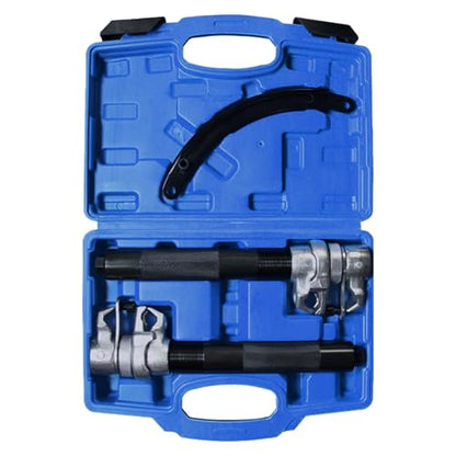 Automotive Coil Spring Compressor Tool with Jaw and Holder Macpherson Struts Spring Compressor Set for Car Truck Heavy Duty - color: Blue