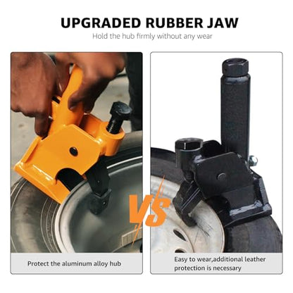 BESTOOL Manual Tire Bead Breaker with Handle and Rubber Pad, Tire Change Tool for Aluminum Alloy Hubs, ATV Tire Operation, Tractors, Trucks, Cars, Heavy Duty Tires Car Repair (US Patented) - color: with Handle