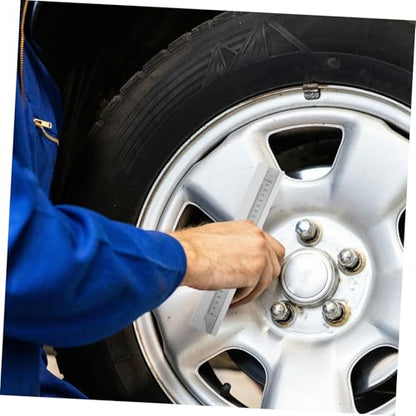 Accurate Metal Tire Tread Depth Gauge with Lens for Precise Tire Measurement Multi-Functional Tool for Cars Trucks and Brake Pad Depth Checking User-Friendly Design