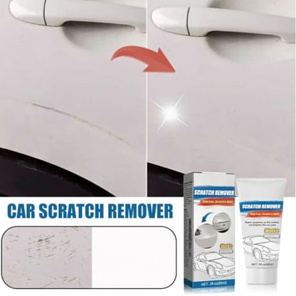 Car Scratch Remover for vehicles, Scratch Removal Wax with Sponge & Towels | Scratch Removal Wax Easily Removes Light Scratches, Swirls and Water Spots, Auto Detailing Polish for Light to Deep Scratches