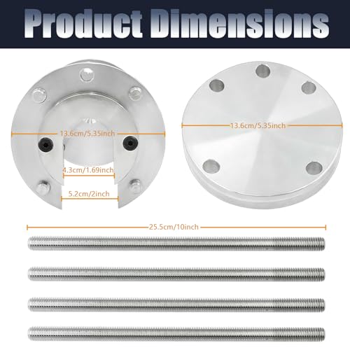 K813 Boat Prop Puller for 3 & 4 Blade, Marine Propeller Puller Kit, Heavy-Duty Boat Propeller Removal Tool Upgrade from K812, for 1-1/2" to 2" Prop Shafts, for Hub up to 3.75" 3-Blade, 4.125" 4-Blade