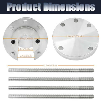 K813 Boat Prop Puller for 3 & 4 Blade, Marine Propeller Puller Kit, Heavy-Duty Boat Propeller Removal Tool Upgrade from K812, for 1-1/2" to 2" Prop Shafts, for Hub up to 3.75" 3-Blade, 4.125" 4-Blade