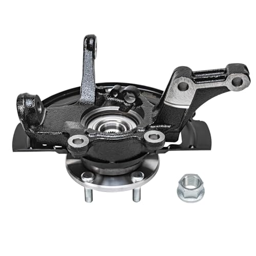 Detroit Axle - Front Knuckles Rear Wheel Bearing Hubs for 2002-2006 Nissan Altima 2003 2004 2005 Replacement 2.5L Wheel Bearing Hubs Assembly Steering Knuckles w/Wheel Bearing Hubs [Non-ABS] - size: 4UW50537/Kit