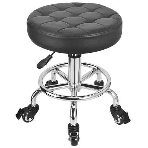 JOSTZHXIN Low Height Roller Stool Height Adjustable, Mechanic Stool Low Rolling Chair, Footstool Modern Roller Seat for Salon SPA Home Office Garage Shop (Style 3) - style: style 3