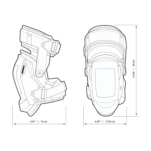 ToughBuilt - GelFit Grip Thigh Support Stabilization Knee Pads, Heavy-Duty Gel Cushioning with Ergonomic Thigh Support, Non-Slip Grip, Adjustable Straps & Shock-Absorbing Protection (TB-KP-G3R) - size: GelFit/Non-Marring