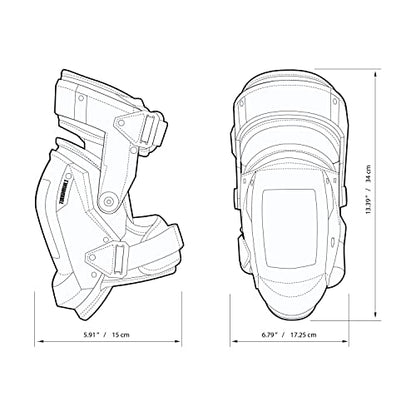 ToughBuilt - GelFit Grip Thigh Support Stabilization Knee Pads, Heavy-Duty Gel Cushioning with Ergonomic Thigh Support, Non-Slip Grip, Adjustable Straps & Shock-Absorbing Protection (TB-KP-G3R) - size: GelFit/Non-Marring