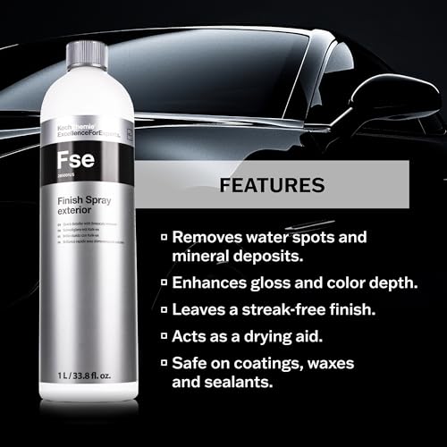 KOCHCHEMIE - Finish Spray Exterior Quick Detailer with Limescale Remover - Cleans, Maintains, and Preserves External Vehicle Surfaces, Glass, and Plastics; Ideal for Quick Finishing (1 Liter) - size: 34 Fl Oz (Pack of 1)