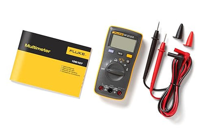 Fluke 107 AC/DC Current Handheld Digital Multimeter, Gray | AC/DC Current - size: Packs, style: 107