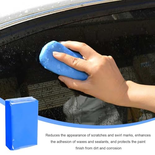 2PCS 100g Car Clay Bar, No Scratch Auto Detailing Claybar Cleaner with Washing and Adsorption Capacity, Premium Grade Damage Free Magic Clay Bar for Cleaning RV Bus Boat - color: 2pcs