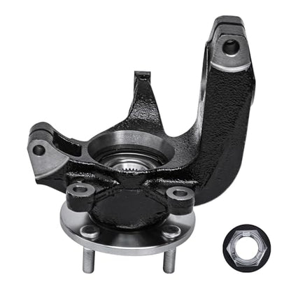 Detroit Axle - 4pc Front End Control Arms Kit for 06-11 Ford Focus, Steering Knuckles and Wheel Bearing Hubs Lower Control Arms w/Ball Joint 2006 2007 2008 2009 2010 2011 Replacement - size: 4CU47695/4PC