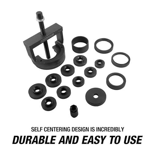 OEMTOOLS 27213 Master Wheel Hub & Bearing Remover & Installer Kit, Back & Front Wheel Bearing Removal Tool, Back & Front Wheel Hub Removal Tool, Easy to Use | Back & Front Wheel Bearing Removal Tool, Back & Front Wheel Hub Removal Tool, Heavy Duty Constru