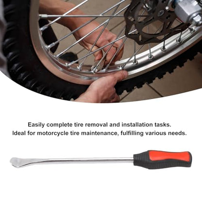 KIMISS 12PCS Tire Repair Kit with Tools, Motorcycle Tire Spoons Iron Levers Set and Rim Protectors, Portable Storage Bag for Dirt Bike ATV Scooter Lawn Tractor