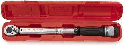 Neiko PRO 03707B 3/8" Torque Wrench, 3/8” Drive SAE, 15-80 Ft-Lb, 14” Length, Adjustable Click Torque Wrench, Chrome Vanadium Cr-V Steel - size: 15 - 80 ft-lb, 14" Length, style: 3/8" Drive