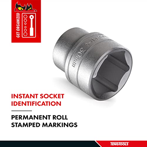 Teng Tools 7/32 Inch 6 Point SAE Shallow 1/4 Inch Drive Chrome Vanadium Socket | Mechanic Tool | Hand Tool - M140107-C - size: 7/32 Inch, style: Shallow SAE
