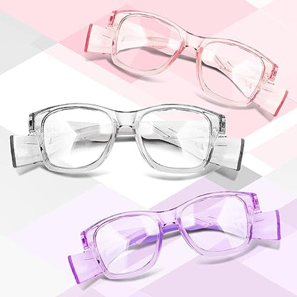 UKNOW Safety Glasses - Anti Fog Lenses - Eye Protection with Side Shields - ANSI Z87.1 Protective Eyewear - UV Protection - color: Lavender
