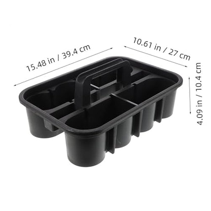 PRETYZOOM Car Detailing Kit Storage Basket Thick Plastic Tool Organizer Handle for Interior Cleaning Professional Rolling Cleaning