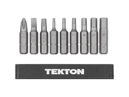 TEKTON 1/4 Inch Bicycle Bit Set with Rail, 9-Piece | DZZ93003