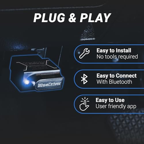 BlueDriver OBD2 Scanner Bluetooth, No Subscription, ABS SRS TPMS | OBDII Diagnostic Scan Tool, Car Scanner & Code Reader, iPhone & Android, Check Engine, Repair Reports, Vehicles 1996+ - size: Pro