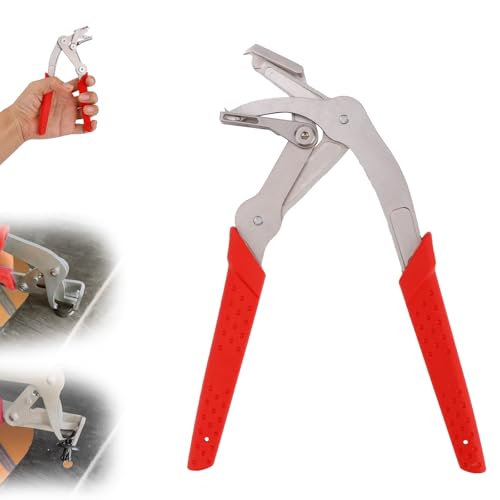 Car Clip Pliers, Professional Stainless Steel Panel Clip Removal Tool Spring-Loaded Fastener & Rivet Remover for Auto Door Panels Interior & Exterior Trim Damage-Free Disassembly Tool