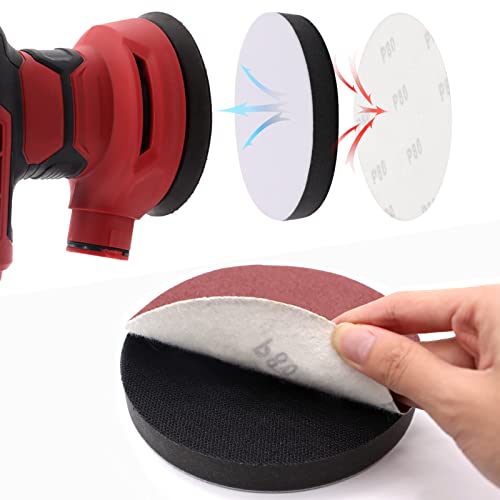 3 Pack Interface Pads, 5 Inch Hook and Loop Soft Density Sponge Cushion Buffer Backing Pad, Foam Sanding Interface Pads for Orbital Sander Automotive Woodworking Polishing - size: 5 inch - 3 Pack