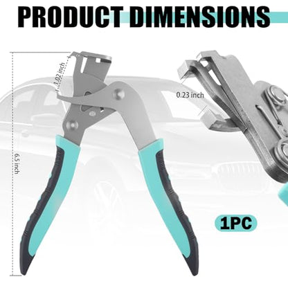 Upgraded Car Clip Pliers,Non-damaging Car Panel Clip Pliers with Spade Jaws & Labor-saving Spring Construction for Cars Clips,Versatile Cars Panel Clips Removal Plier