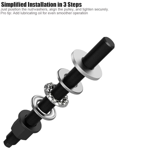 Moker Harmonic Balancer Pulley Install Tool w/Bearing for GM LS & LT Series Engines 1997-Current, Replaces 551141, Time-Saving Hook Design