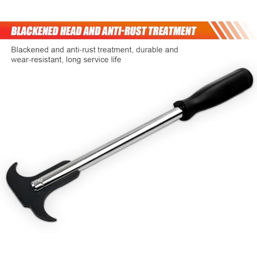 LAINLOY Oil Seal Disassembly Wrench Puller, Seal Puller Tool with Dual Hook Tips Remove Oil and Grease Seals, Car Repair Tool, Oil Seal Disassembly Tools for Car SUV and Light Truck (Black) - color: Black
