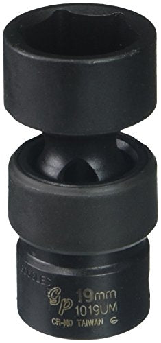 Grey Pneumatic (1019UM) 3/8" Drive x 19mm Standard Universal Socket - style: 19mm Standard Universal