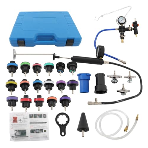 28-Piece Radiator Pressure Tester Cooling System Refill Kit with Suitcase