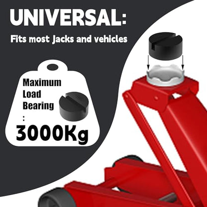 DEDC Floor Jack Pad Universal Jack Stand Rubber Pinch Protector Car Adapter 2 Pack, Oil Change Mush Haves, Change Tire Repair Tires Oil Must Have, for Car SUV Truck Pickup Sedan MPV Wagon